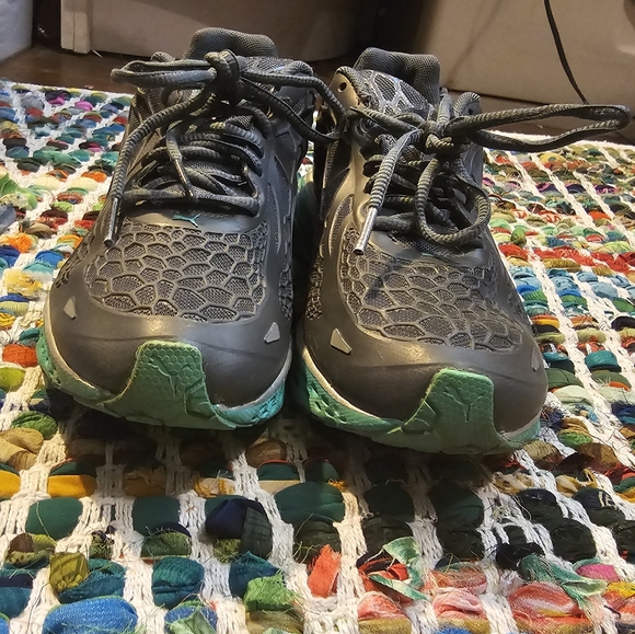 Puma Bioweb Elite Gray Turquoise Blue Ortholite Running Tennis Sneaker Shoes 8.5 - Picture 6 of 13